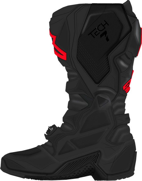 Alpinestars Tech 7 Boots - Fluorescent Red/Black - US 12 / EU 47