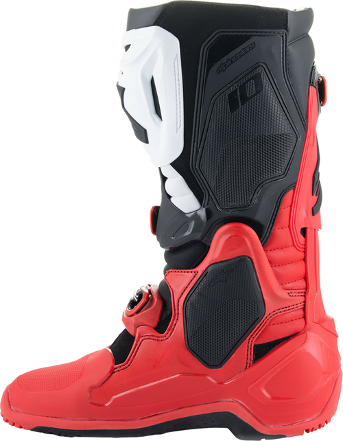 Alpinestars Tech 10 Enduro Boots - Bright Red/Black/White - US 8 / EU 42