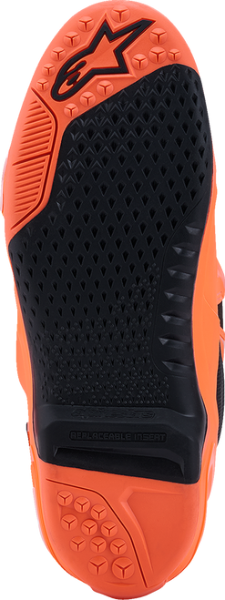 Alpinestars Tech 10 Supervented Boots - Fluorescent Orange/Black/White - US 12 / EU 47