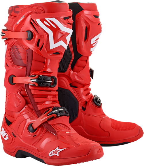Alpinestars Tech 10 Boots - Red - US 13 / EU 48