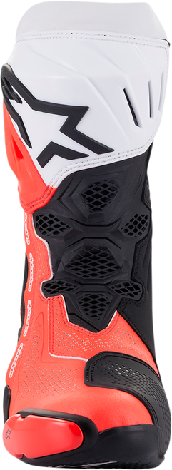 Alpinestars Supertech R Vented Boots - Black/Fluorescent Red/White - US 6.5 / EU 40