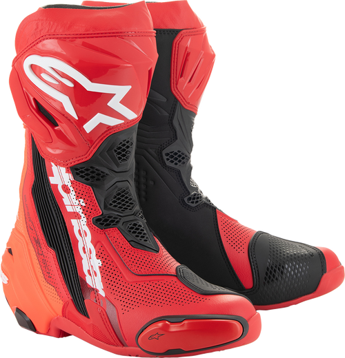 Alpinestars Supertech R Vented Boots - Red - US 12 / EU 47