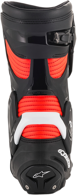 Alpinestars SMX Plus Boots - Black/White/Red Fluorescent - US 6.5 / EU 40