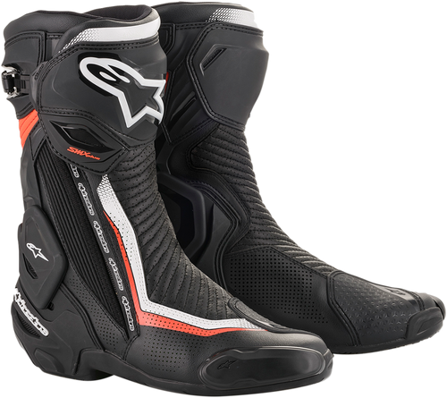 Alpinestars SMX Plus Vented Boots - Black/White/Red - US 7.5 / EU 41