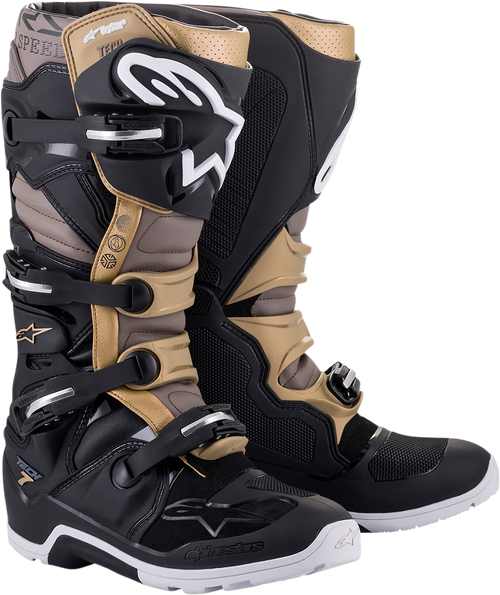 Alpinestars Tech 7 Enduro Drystar® Boots - Black/Gray/Gold - US 12 / EU 47