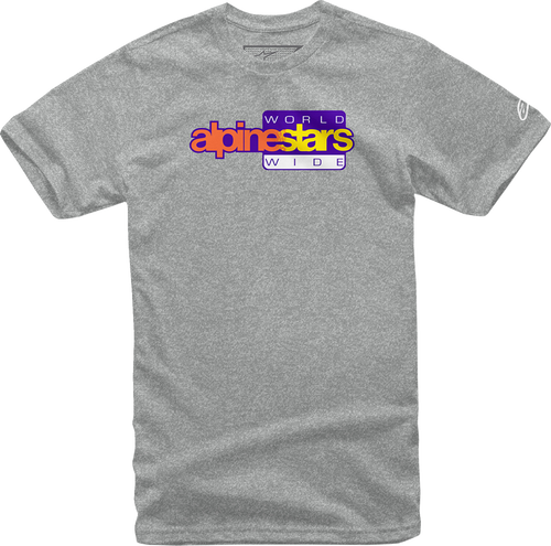 Alpinestars World Wide Again T-Shirt - Heather Gray - 2XL