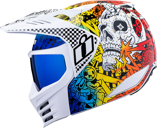 Elsinore™ Helmet - Doodle 3 - White - 2XL