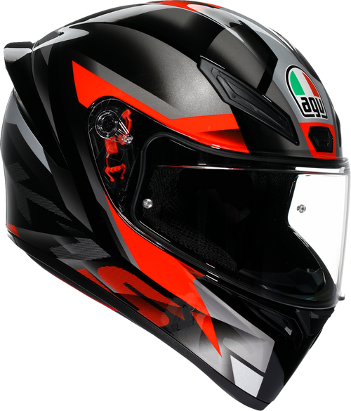 K1 S Helmet - Fastlap - Black/Gray/Red - Small