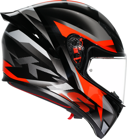 K1 S Helmet - Fastlap - Black/Gray/Red - Small