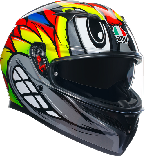 K3 Helmet - Birdy 2.0 - Gray/Yellow/Red - Medium