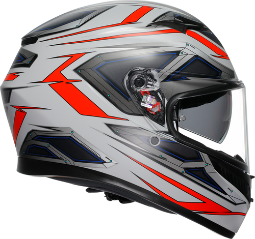 K3 Helmet - Space - Matte White/Red Fluo - 2XL