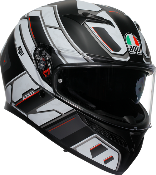 K3 Helmet - Rivia - Matte Black/White - Large