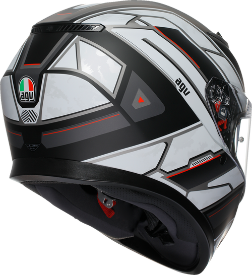 K3 Helmet - Rivia - Matte Black/White - Large