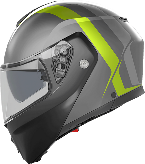 Streetmodular Helmet - Resia - Matte Gray/Black/Yellow Fluo - Medium