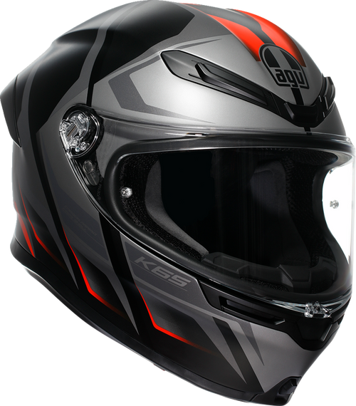K6 S Helmet - Karve - Matte Black/Gray/Red - Medium