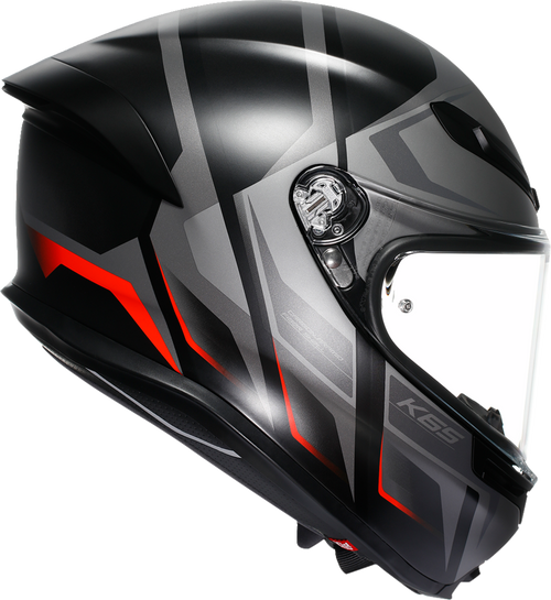 K6 S Helmet - Karve - Matte Black/Gray/Red - Medium