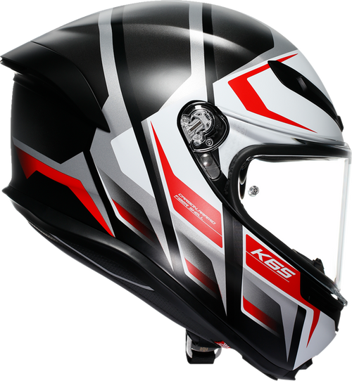 K6 S Helmet - Karve - Matte Black/White/Red - XL