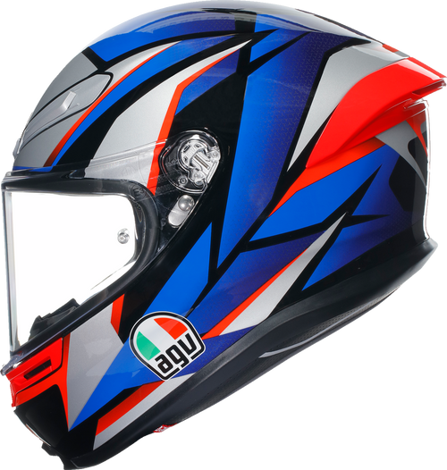 K6 S Helmet - Slashcut - Black/Blue/Red - XL