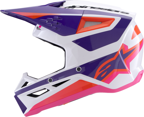 SM3 Helmet - Heat - Gloss White/Purple/Pink - Small