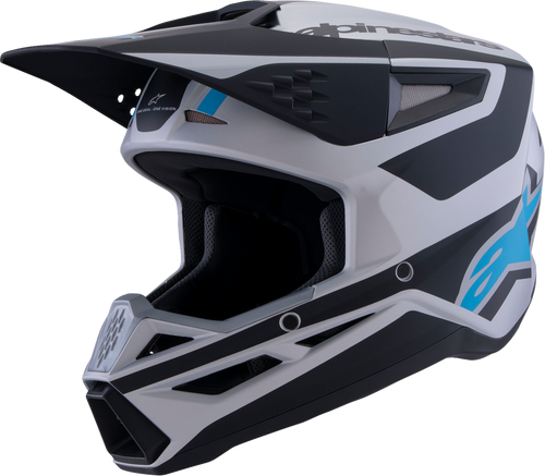 SM3 Helmet - Heat - Matte Silver/Blue/Black - XL