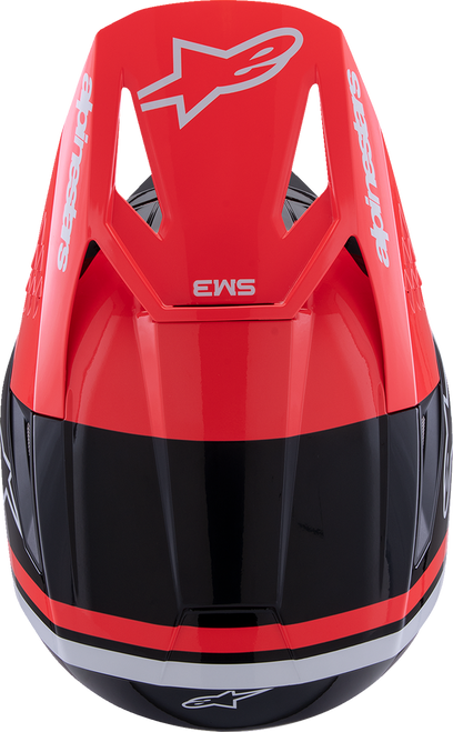 SM3 Helmet - Radium - Gloss Black/Red Fluo/White - Medium