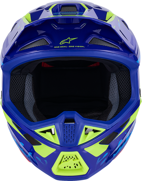 SM7 Helmet - Deed - Gloss Blue/Yellow Fluo - Large