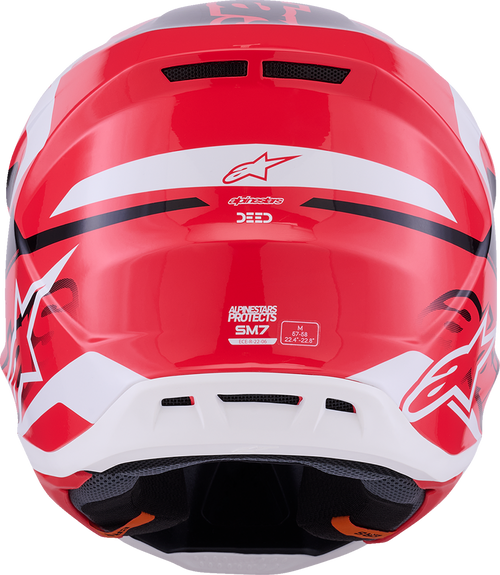 SM7 Helmet - Deed - Gloss Red/Black/White - XL