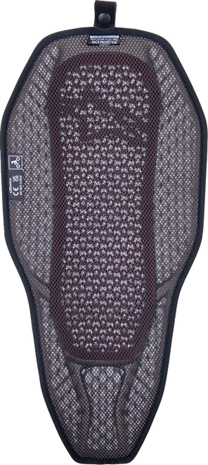 Nucleon Flex PROi Full Back Protector Insert - Transparent Smoke/Red - Large