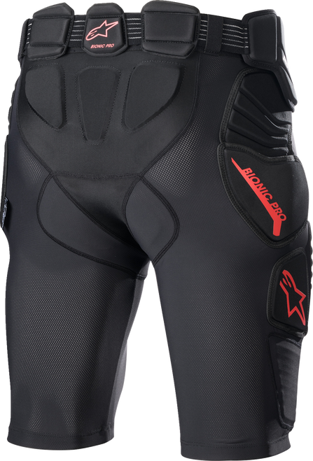 Bionic Pro Protection Shorts - Black/Red - Medium