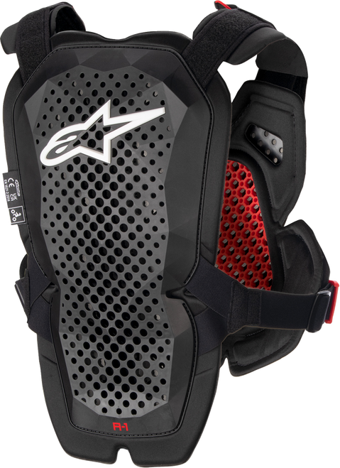 A-1 Pro Chest Guard - Anthracite/Black/Red - M/L
