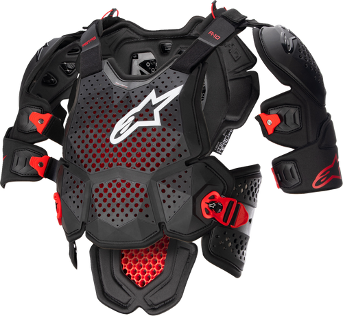 A-10 v2 Full Roost Guard - Black/Red - M/L