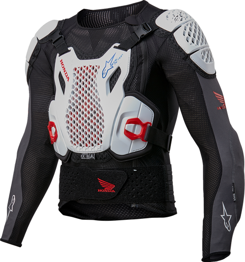 Honda Bionic Plus v2 Protection Jacket - Black/White/Blue/Bright Red - Medium