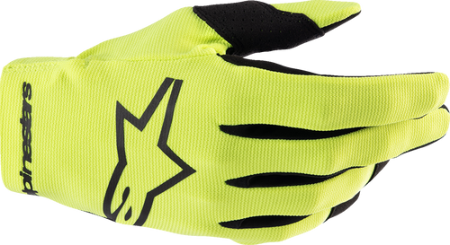 Youth Radar Gloves - Fluo Yellow/Black - XS