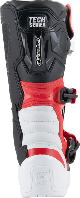 Youth Tech3S Boots - White/Black/Red - US 6 / EU 39