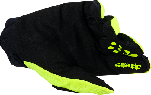 Youth Full Bore V2 Gloves - Fluo Yellow/Black - 2XS