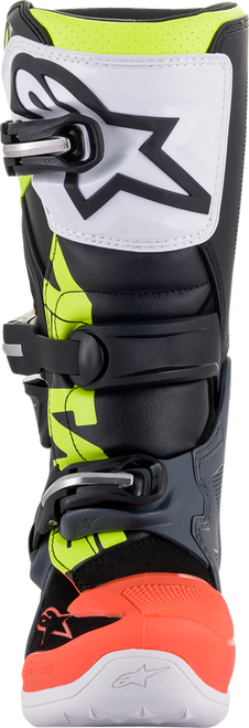 Youth Tech 7S Boots - Black/Gray/Red/White/Yellow - US 4 / EU 37