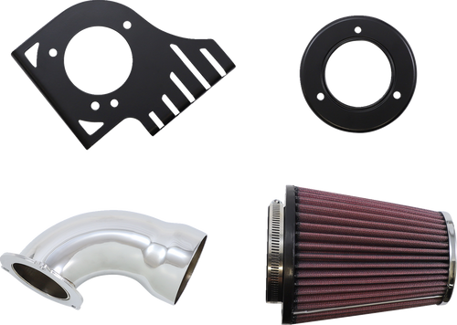 Cone Air Intake Kit - Chrome - Softail