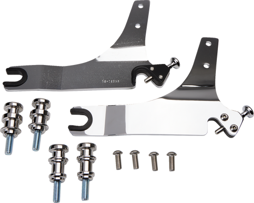 Backrest Kit - 14" - Chrome - FLSB - 1501-0617