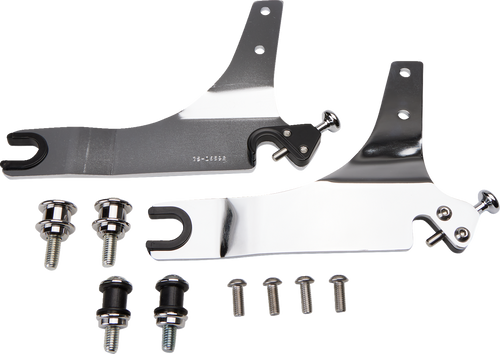 Backrest Kit - 14" - Chrome - FXLR - 1501-0611
