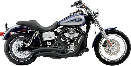 Speedster Swept Short Exhaust - Black - '12-'17 Dyna