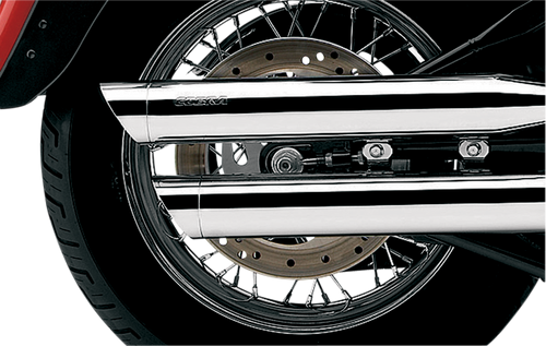 Chrome Slashcut Mufflers - 1801-0360