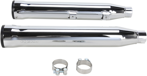 3" RPT Mufflers for '07-'17 Softail - Chrome