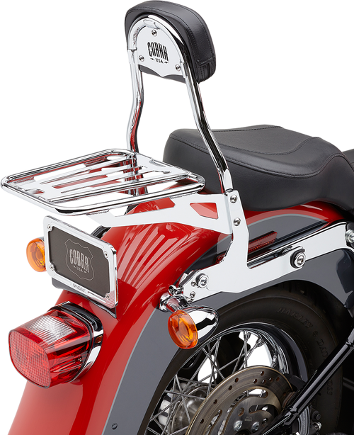 Backrest Kit - 14" - Chrome - Softail - 1501-0557