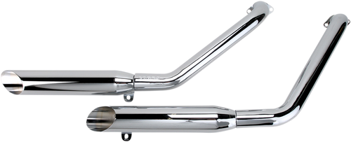 Classic Slashcut Exhaust - Chrome - VT1100