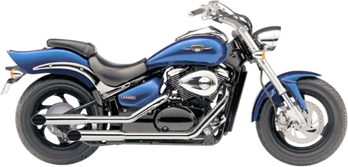 Classic Slashcut Exhaust - Chrome