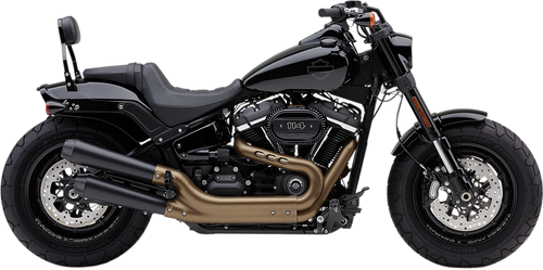 Black El Diablo Mufflers for Fat Bob