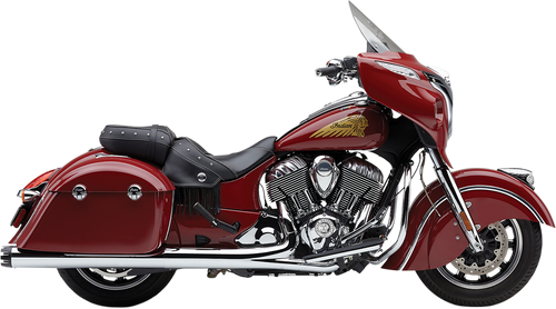 Dual Cut Slip-On Mufflers - Chrome