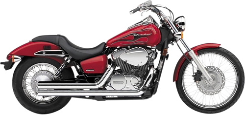 Streetrod Straight Cut Exhaust System - Chrome