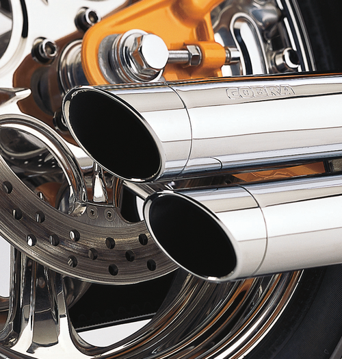 Speedster Slashdown Exhaust - Chrome - '91-'05 Dyna