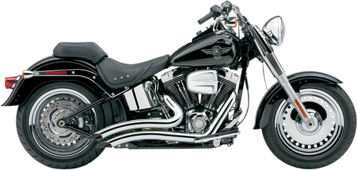 Speedster Swept Short Exhaust - Chrome - '07-'11 Softail